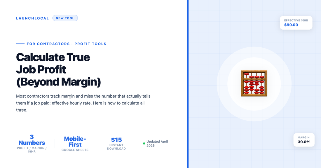 How to Calculate True Job Profit as a Contractor — LaunchLocal