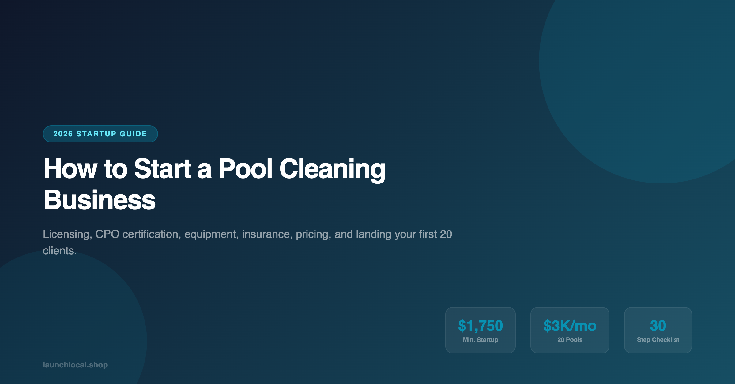 How to Start a Pool Cleaning Business in 2026