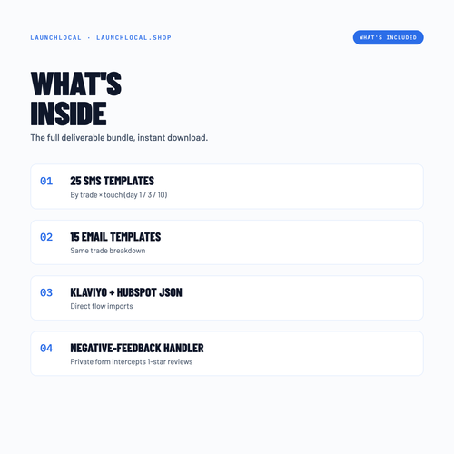 Customer Review Engine — what is included