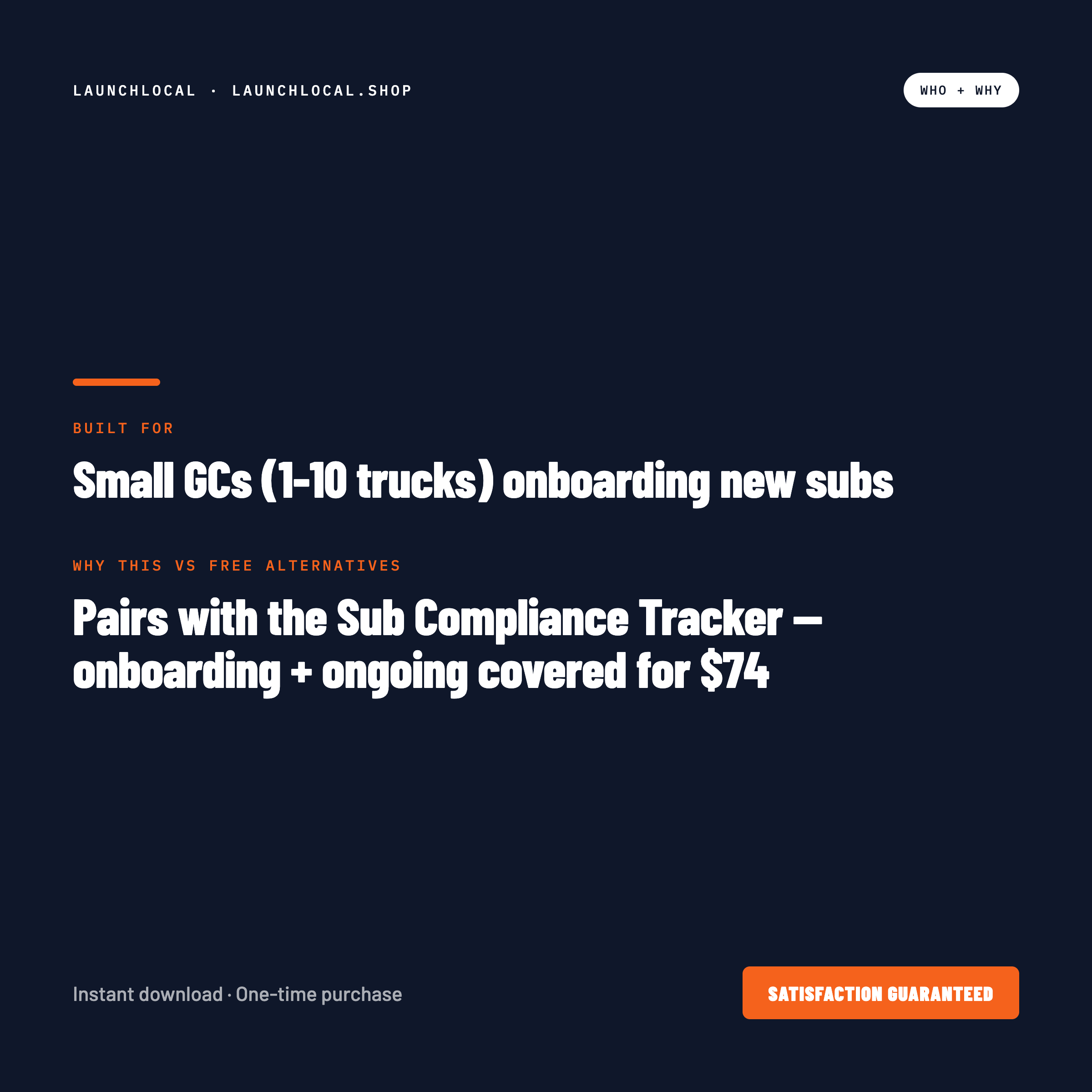 Subcontractor Pre-Qualification Kit — The Onboarding Workflow in One Bundle — built for