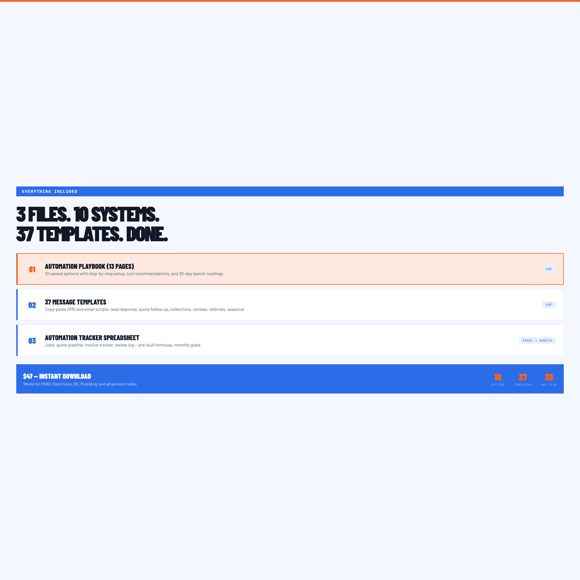 3 Files Included - Playbook PDF Templates Excel Tracker