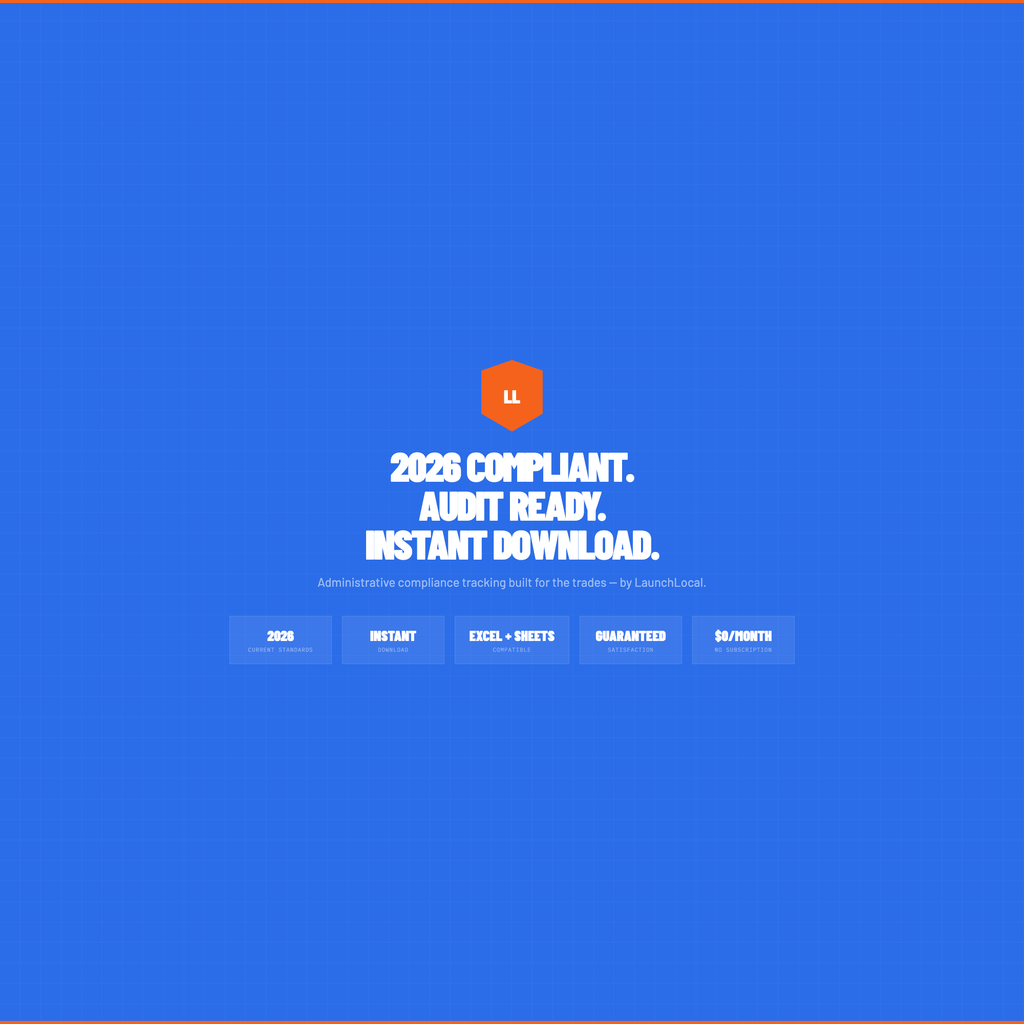 2026 Compliant - Audit Ready - Instant Download