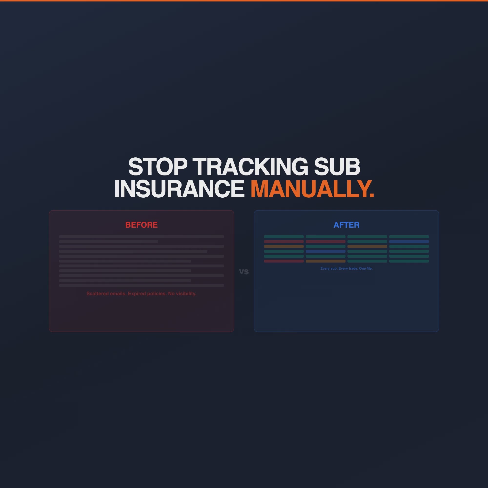 Subcontractor Compliance Tracker - 15 Second Demo